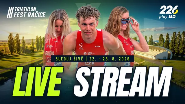 Náhled přenosu Triathlon Fest Račice 2026 — Age group & štafety